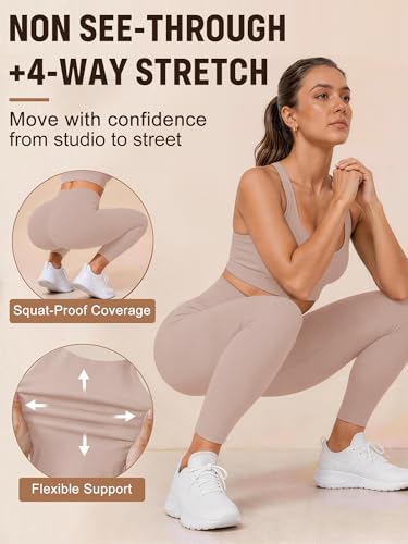 Laite Hebe Leggings for Women - High Waisted Full Length Buttery Soft Yoga Pants for Workout Athletic Daily - Image 4