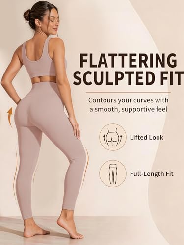 Laite Hebe Leggings for Women - High Waisted Full Length Buttery Soft Yoga Pants for Workout Athletic Daily - Image 3