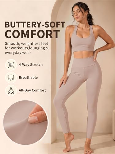Laite Hebe Leggings for Women - High Waisted Full Length Buttery Soft Yoga Pants for Workout Athletic Daily - Image 5