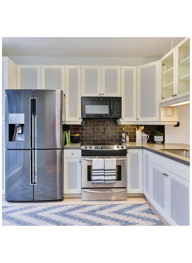 آنا ورق حائط ذاتي اللصق بتصميم مل Texture سميك رمادي غامق 40 سم × 5 م - Image 4