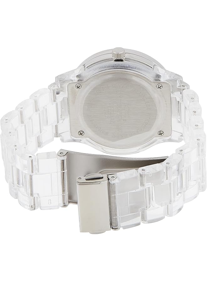 XOXO Women's XO5529 Clear Bracelet with Rhinestones on Silver Case Watch - Image 2