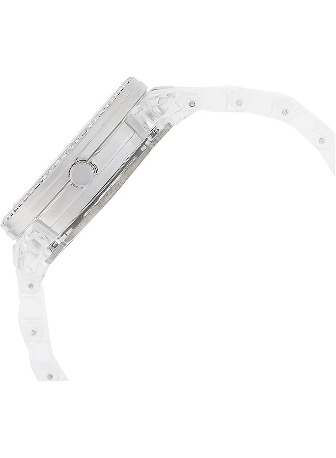 XOXO Women's XO5529 Clear Bracelet with Rhinestones on Silver Case Watch - Image 3