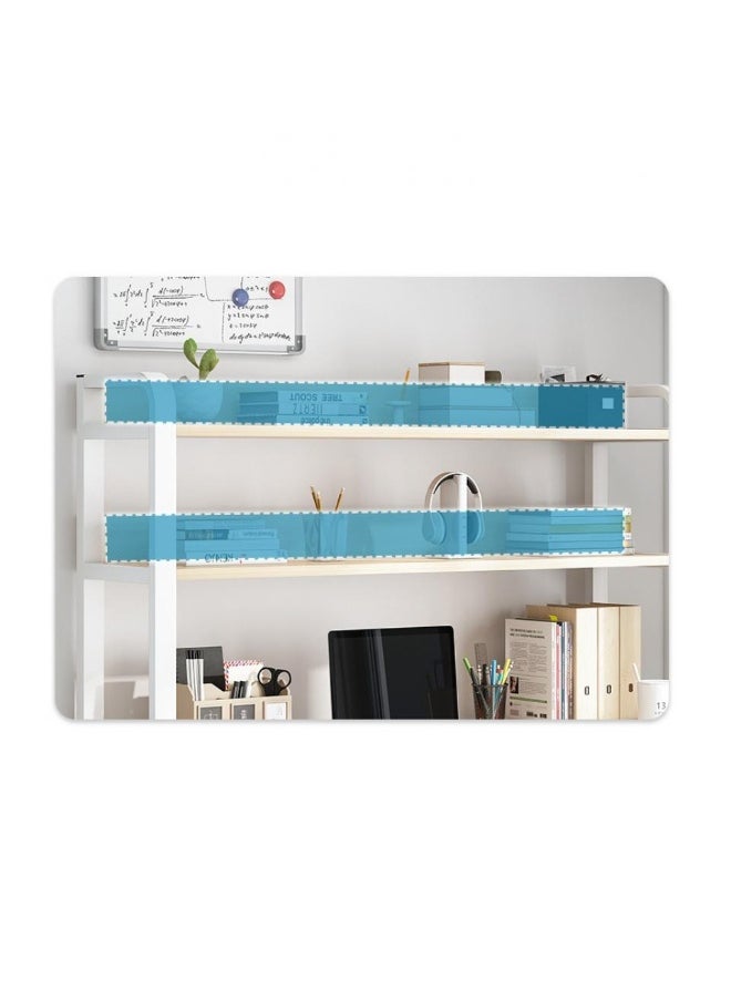 مكتب ألعاب ومكتب متعدد الأغراض - طاولة كمبيوتر مريحة مقاس 120 × 60 سم مع رفين للتخزين، تصميم موفر للمساحة، رمادي