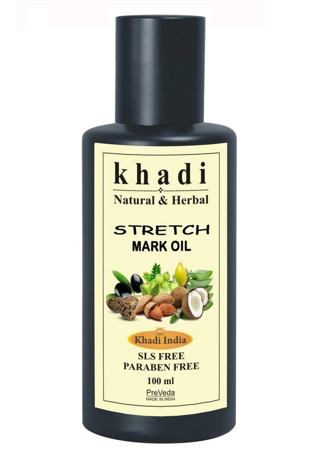 زيت PreVeda® Khadi Stretch Mark مع أفضل الزيوت العشبية والطبيعية والعضوية الأيورفيدية 100 مل