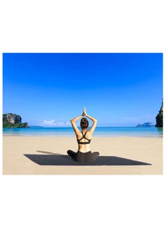 Fabienne Over-Sized Beach Towel 100x200cm Microfiber Extra Large Bath Sheet Pool Towel Yoga Towel Spa Towel Soft, High Absorption and Quick-Drying Grey  - Image 3