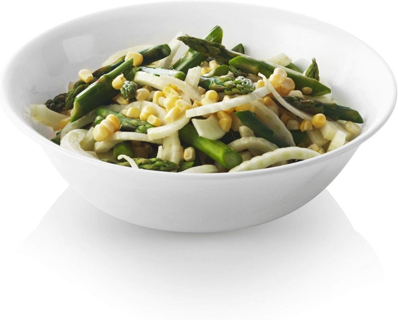 وعاء تقديم زجاجي كوريل ليفينغ وير سعة 1 لتر لون أبيض شتوي عبوة من 4