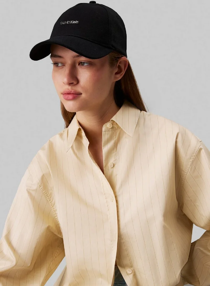 CALVIN KLEIN Women's Twill Cap - Cotton, Black