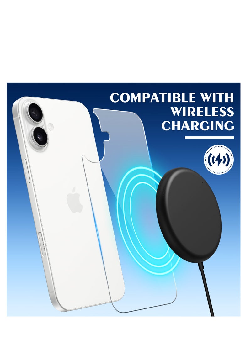 3 in 1 Screen Protector for iPhone 16, Front and Back Tempered Glass Screen Protector, Camera Lens Protector Ultra Thin Bubble Free(6.1 inch) - Image 5