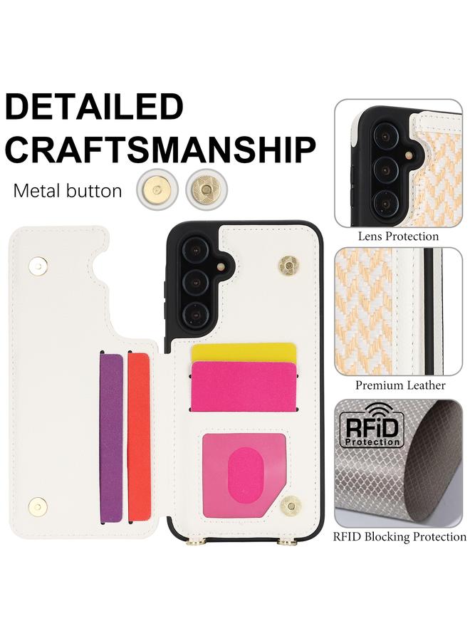 اس-توب جراب لهاتف Samsung Galaxy A55 5G / 4G مزود بفتحة بطاقة مزدوجة وغطاء كامل للهاتف مع حزام حول الجسم - Image 3