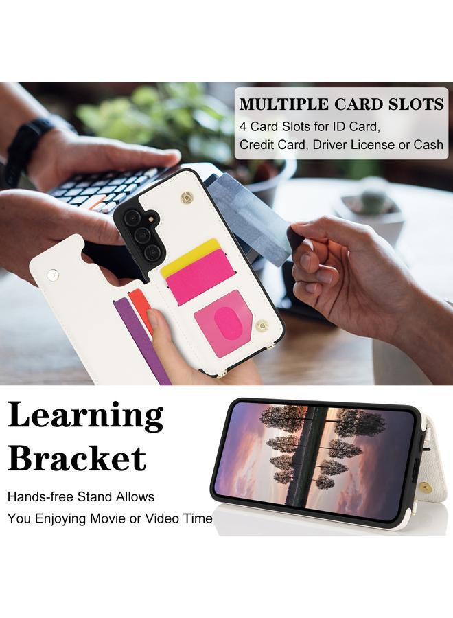 اس-توب جراب لهاتف Samsung Galaxy A55 5G / 4G مزود بفتحة بطاقة مزدوجة وغطاء كامل للهاتف مع حزام حول الجسم - Image 4