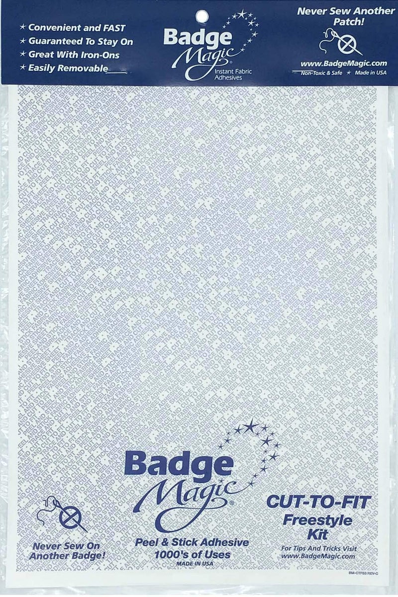 Badge Magic Patch Adhesive No Sew No Iron DoubleSided Fabric Tape for Patches Badges DIY Solution for Uniforms Vests Backpacks Washer Safe Made in USA