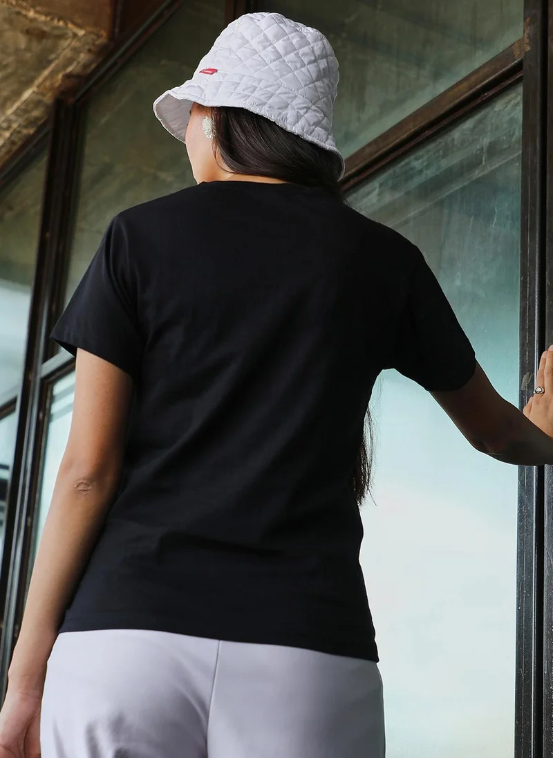 PINACOLADA  Women's Jet Black I Am Mine Top for Women | Best Price UAE