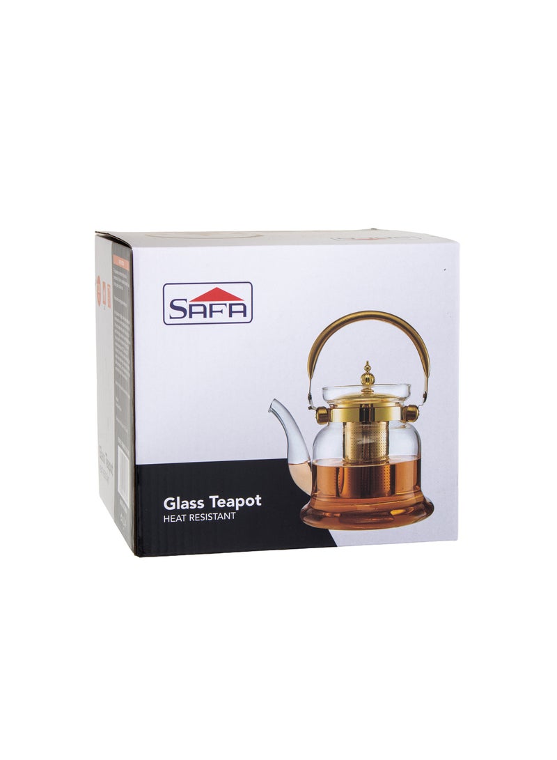 Safa Heat Resistant Glass Teapot With Removable Infuser 1200 ml  - Image 3