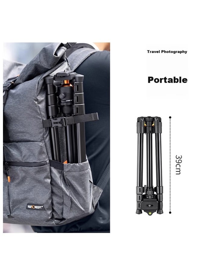K&F Concept Zhuoer K&f Concept Aluminum Alloy Tripod Head, Dslr Camera Stand, Portable Tripod, Suitable For Canon, Sony, Mirrorless Cameras, Photography, Videography, Mobile Phone And Recording - Image 2