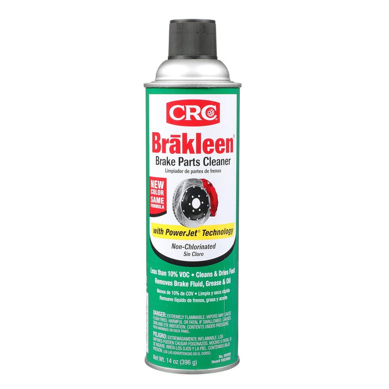 منظف أجزاء الفرامل CRC 0505012PK Brakleen غير الكلور مع تقنية PowerJet 14 أونصة عبوة من 12