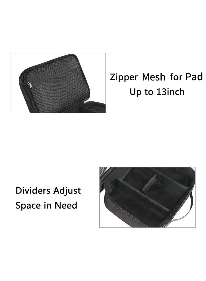MATEIN Cable Organizer Bag, Large Travel Storage Bag Sturdy Tool Case with Handle for Phone Cord Electronics Accessories, Carrying Case for Tablet (Up to 12.9inch), Powerbank, Hard Drive, Black - Image 5