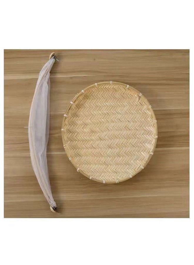 Folding Meal Bamboo Cover With Base