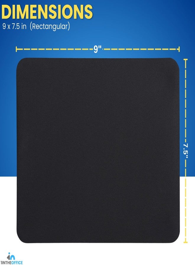 1InTheOffice Mouse Pads, 9" x 7.5", Black, 2 Pack - Image 4