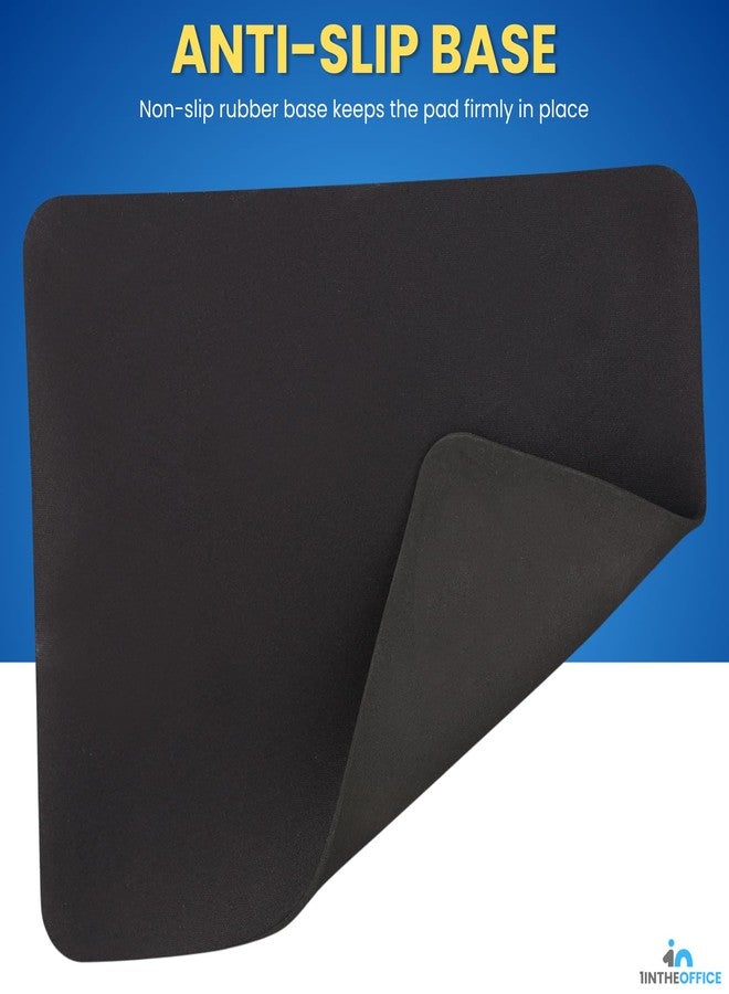 1InTheOffice Mouse Pads, 9" x 7.5", Black, 2 Pack - Image 5