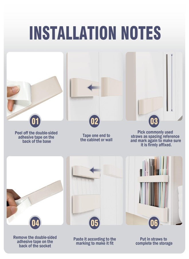 Neepanda حامل قش نيباندا لباب الخزانة، منظم موزع قش سيليكون مطور بتصميم مقسم لعام 2025 مع لاصق قوي وملصقات لتخزين خزانة المطبخ (عبوة واحدة) - Image 5