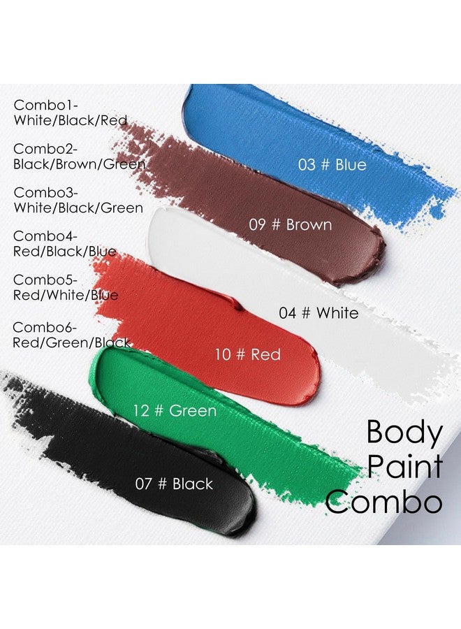 FREEORR 3 Colors Black Brown Green Face Body Paint Stick, Eye Black Baseball Sticks Camo Face Paint For Baseball/Football/Halloween/Cs/Hunting/Sfx Makeup Cream Face& Body Paint Easy To Blend- - Image 2