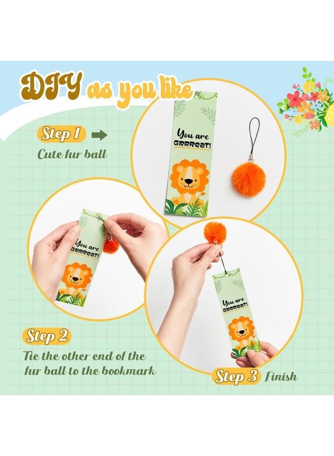 Outus 12 Pcs Kids Bookmarks, Bulk Bookmarks for Girls with Pendant, Christmas Bookmarks Gifts for Girls, Women, Teens, Bookmarks with Rulers, Party Favors Classroom Reading Presents(Funny Animal) - Image 3