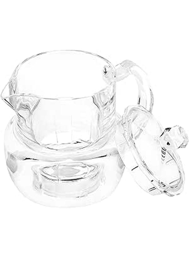 Acrylic Honey Dispenser Pot With Lid And Dipper No Drip Syrup Container For Kitchen - Image 1