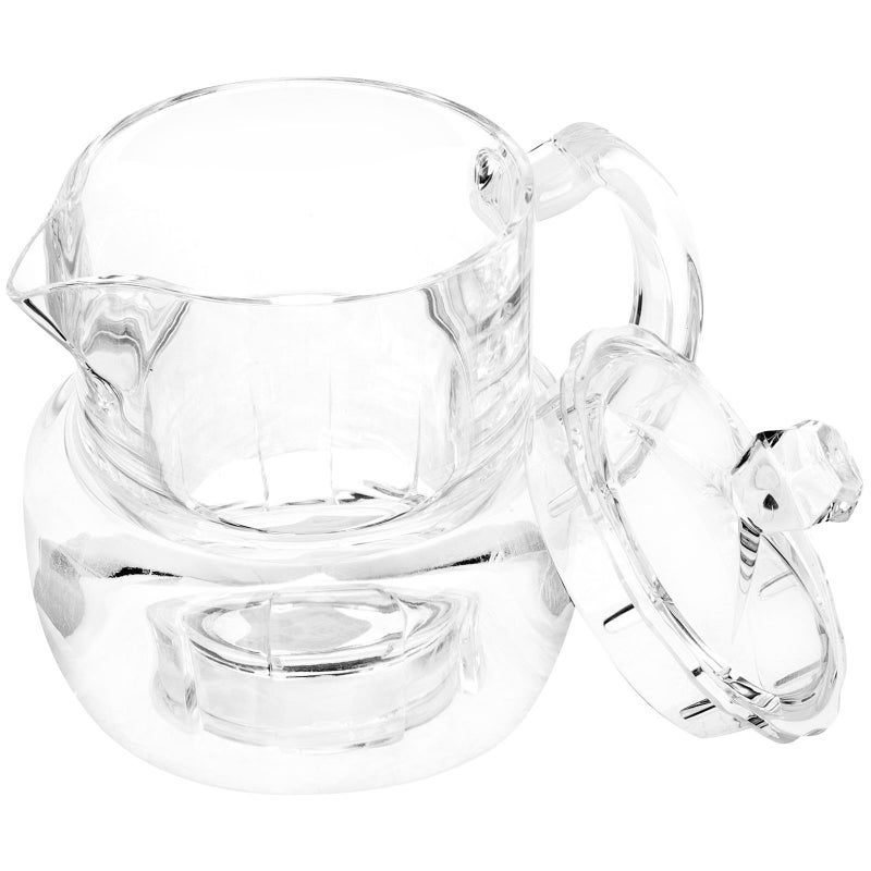 Acrylic Honey Dispenser Pot With Lid And Dipper No Drip Syrup Container For Kitchen - Image 2
