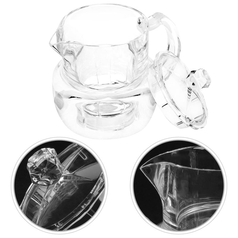 Acrylic Honey Dispenser Pot With Lid And Dipper No Drip Syrup Container For Kitchen - Image 4