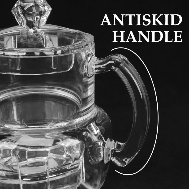 Acrylic Honey Dispenser Pot With Lid And Dipper No Drip Syrup Container For Kitchen - Image 5