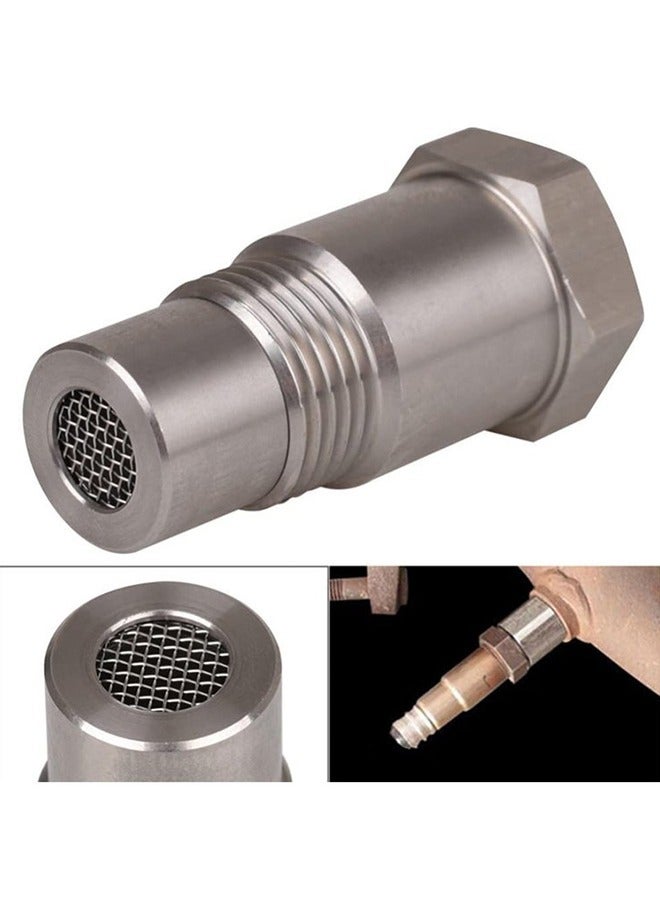 2PCS M18 x 1.5 Car O2 Oxygen Sensors Protective Plug Adapter Stainless Steel Engine Light Eliminator Adapter With Filter - Image 3
