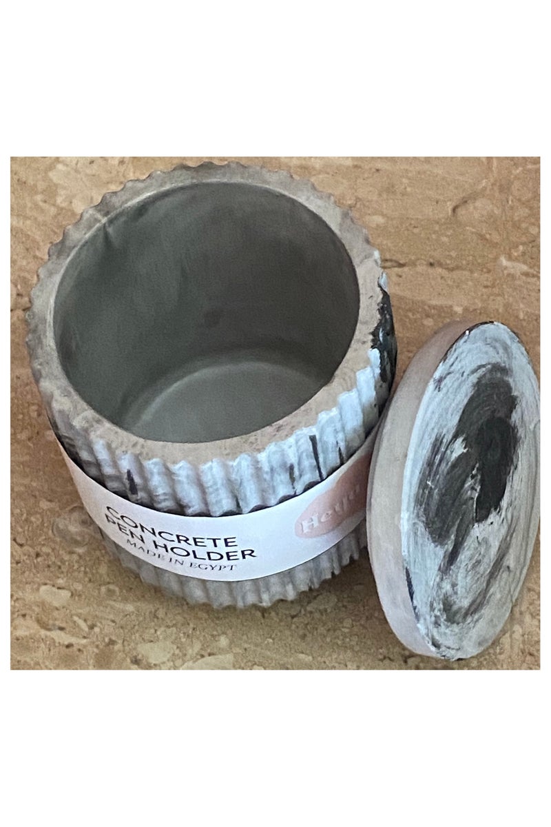 Heya Tria Concrete pen holder- marble black - Image 3