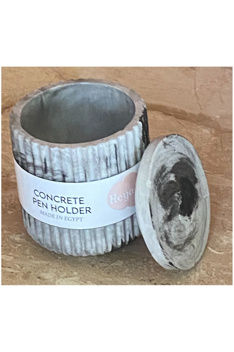 Heya Tria Concrete pen holder- marble black - Image 2