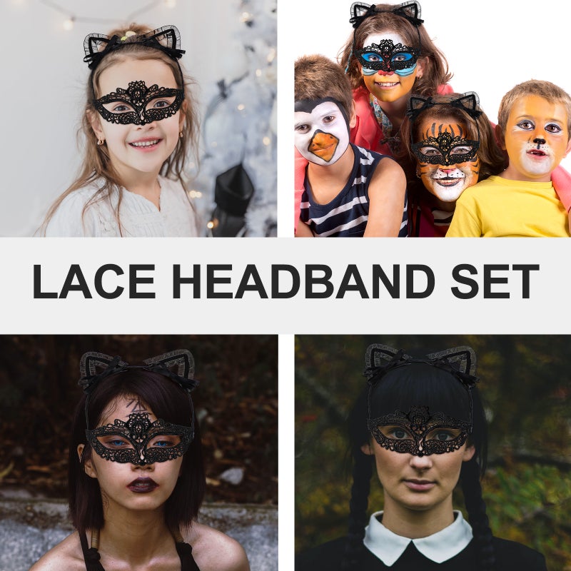 2 Sets of Chic Costume Animal Ear Hairbands Unique Hair Hoops - Image 4
