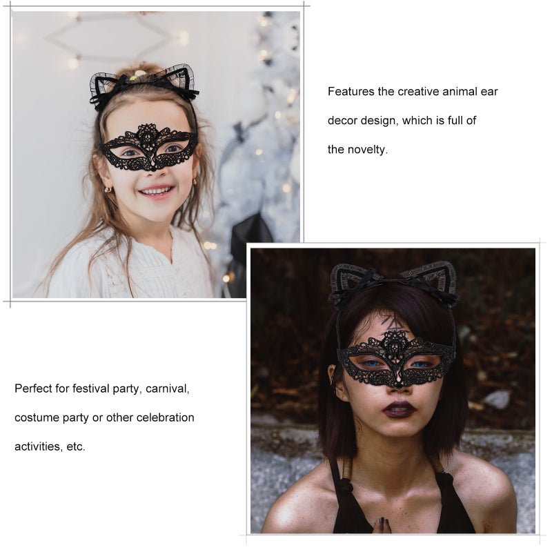 2 Sets of Chic Costume Animal Ear Hairbands Unique Hair Hoops - Image 5