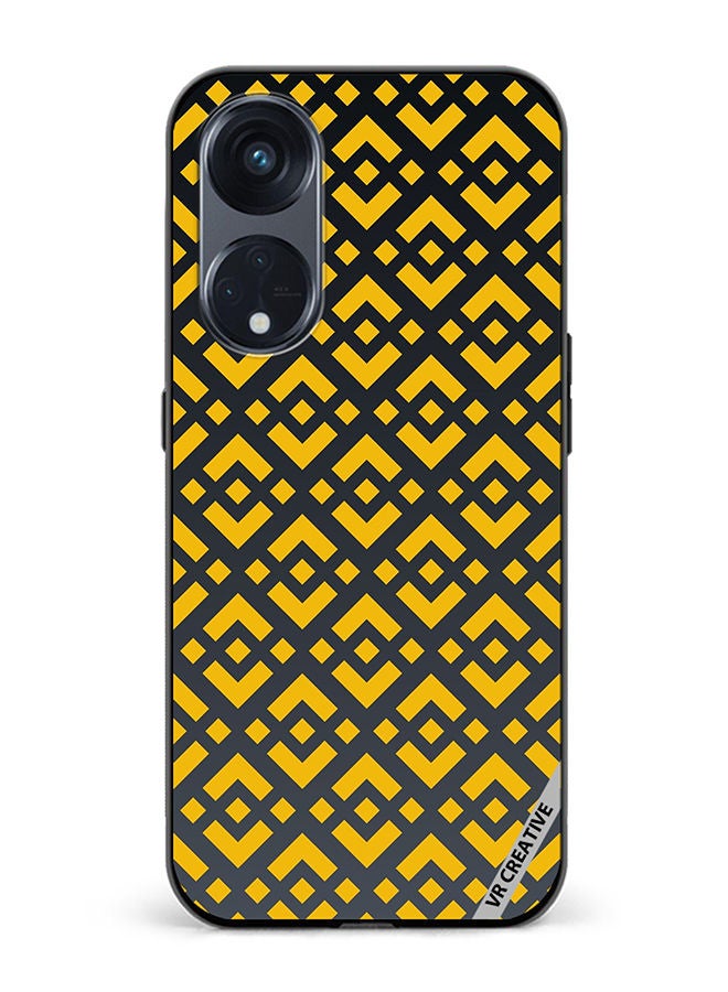 VR CREATIVE Protective Case Cover For Oppo Reno8 T 5G Binance Logo Design Multicolour - Image 1