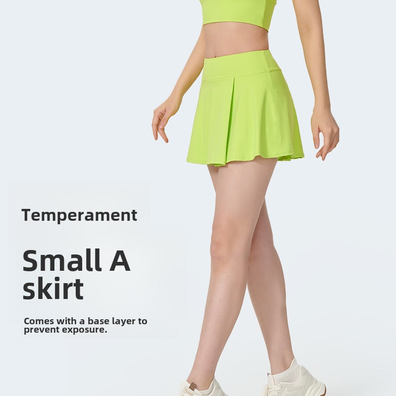 Generic Summer Slim-fit Yoga Skirt with Sports Shorts Aruba Blue - Image 4