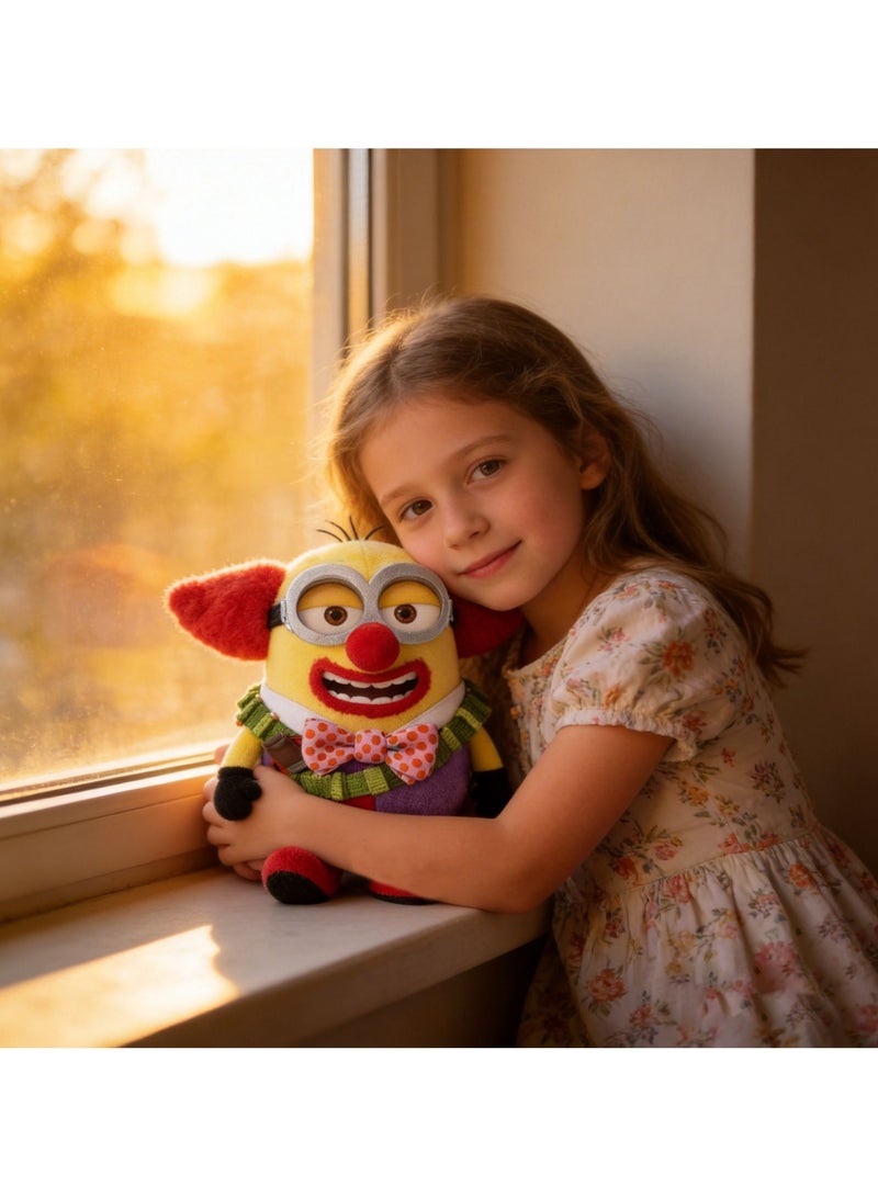 Minions Clown Plush Doll Despicable Me Cute Clown Outfit Stuffed Toy Fan Collectible Decor Gift - Image 3