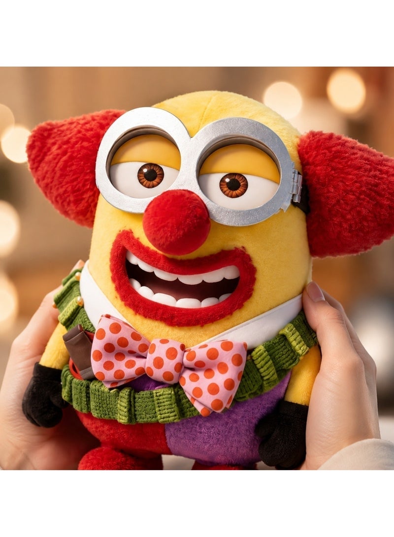 Minions Clown Plush Doll Despicable Me Cute Clown Outfit Stuffed Toy Fan Collectible Decor Gift - Image 2