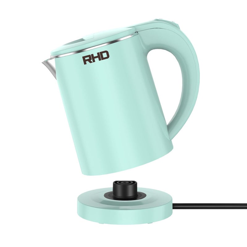 RHD 0.5L Small Portable Electric Kettles for Boiling Water, Stainless Steel Travel Kettle, Fast Boil Teapot, Boil-Dry Protection & Auto Shut-Off, Perfect For Traveling Cooking, Coffee, Tea, Eggs(Green) - Image 1