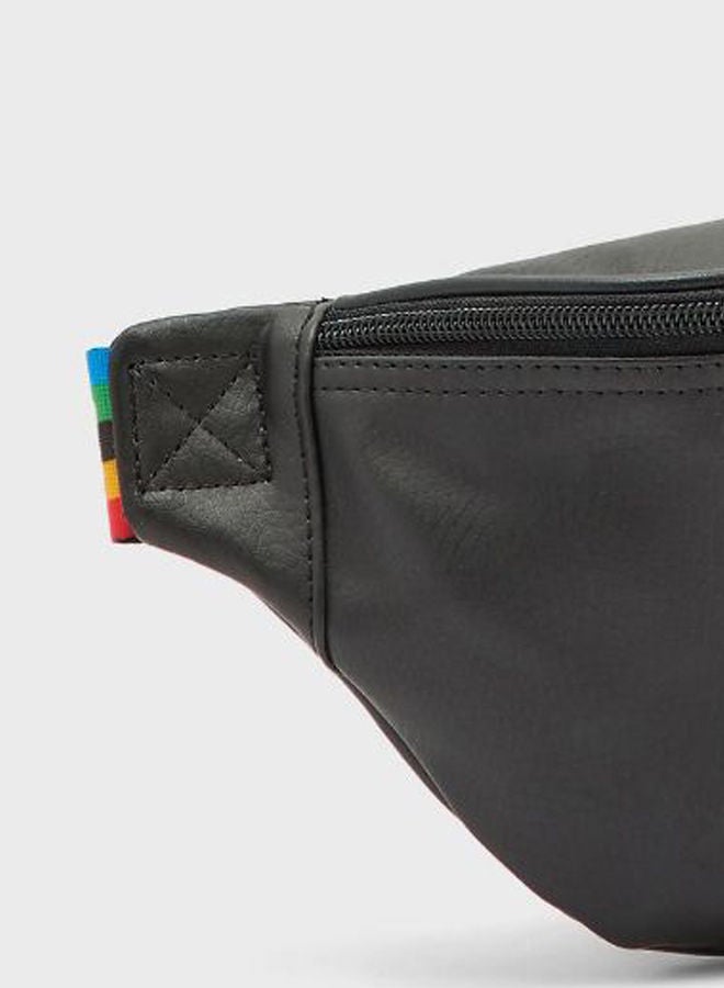 PUMA حقيبة خصر TFS يونيتي سوداء/بيضاء/خضراء - Image 3