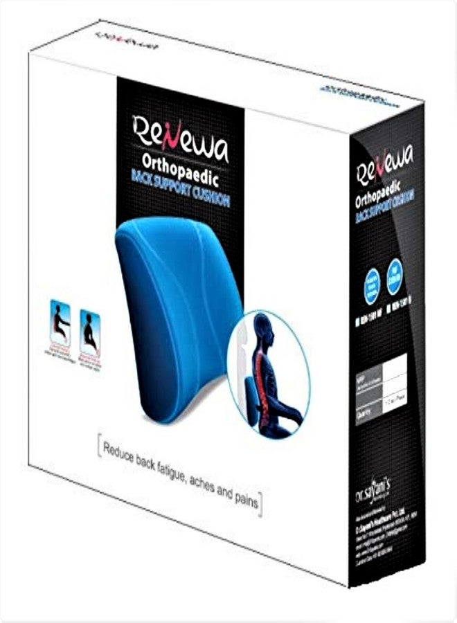 RENEWA Back Support for Chair | Memory Foam Car Seat Back Support, Orthopedic Lumbar Support Back Rest for Back Pain Relief - Back Pillow for Sitting - Image 1
