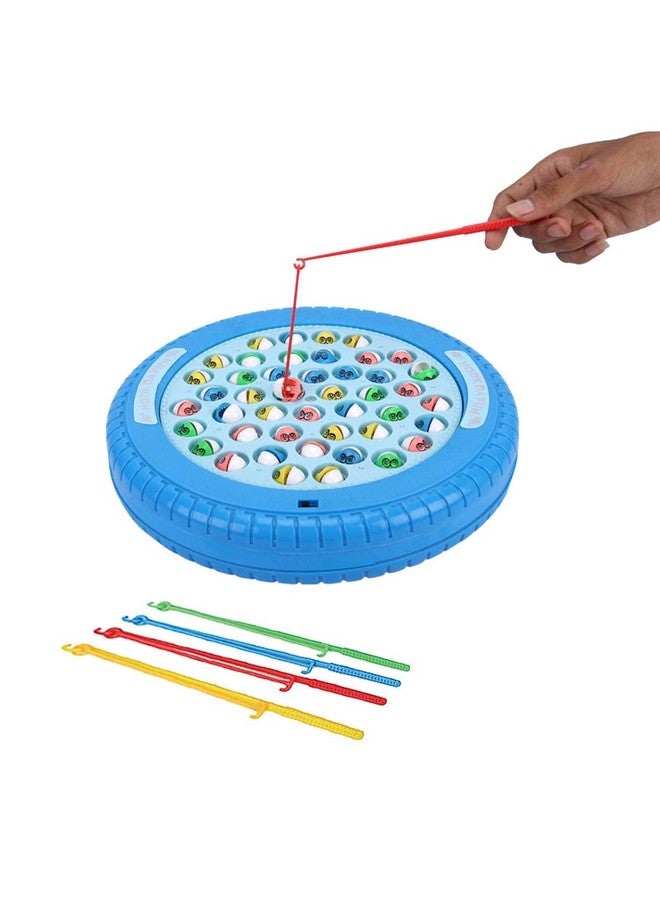 سكودل لعبة صيد السمك القابلة لإعادة الشحن من SKOODLE Quest Hook Da Fish | ٤٥ سمكة و٤ صنارات صيد | لعبة صيد السمك الدوارة الموسيقية | ٥ سنوات فما فوق | أزرق - Image 1