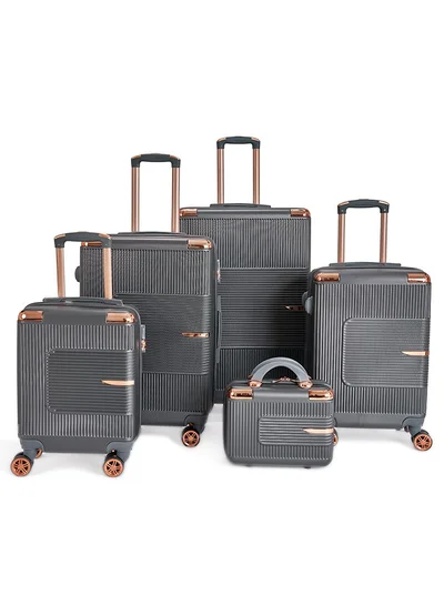 LIMRA Luggage set 5 pieces travel Bags with a distinctive design from limra grey