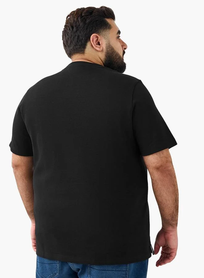 Maxim  Men Regular Fit Crew Neck Short Sleeve Paris Saint-Germain Print T-shirt for Men | Best Price UAE