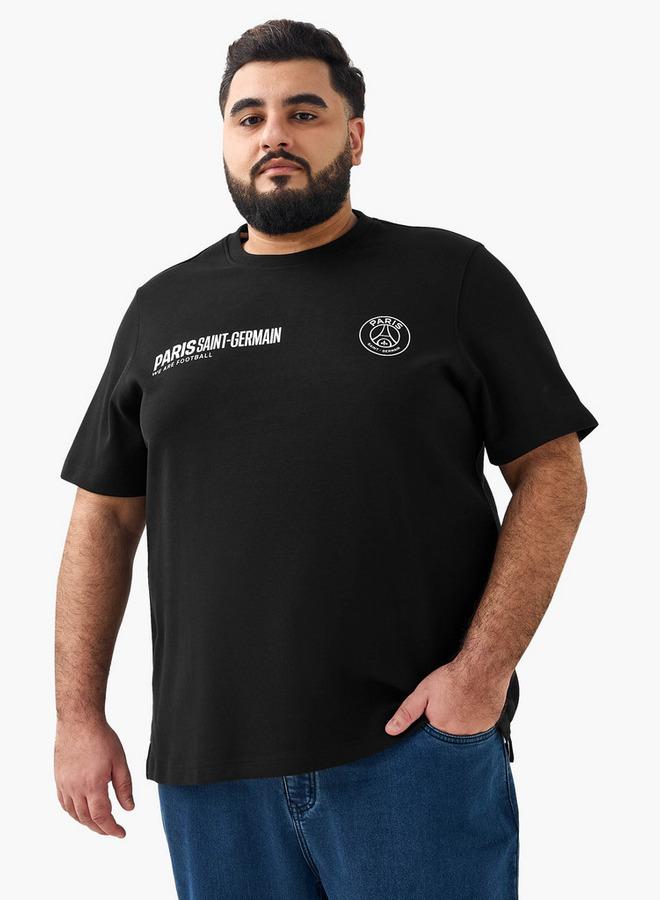 Maxim Men Regular Fit Crew Neck Short Sleeve Paris Saint-Germain Print T-shirt - Image 1
