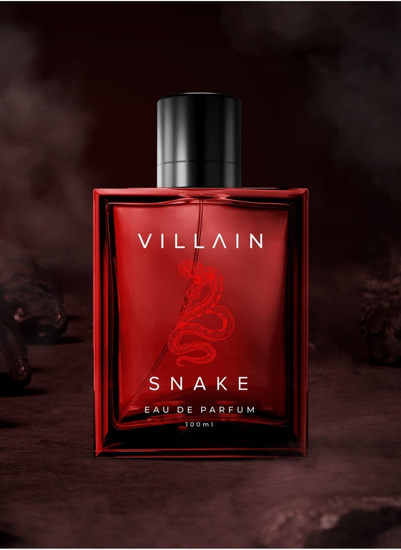 VILLAIN - Snake EDP, Long Lasting Perfume for Men, 100ml - Image 1