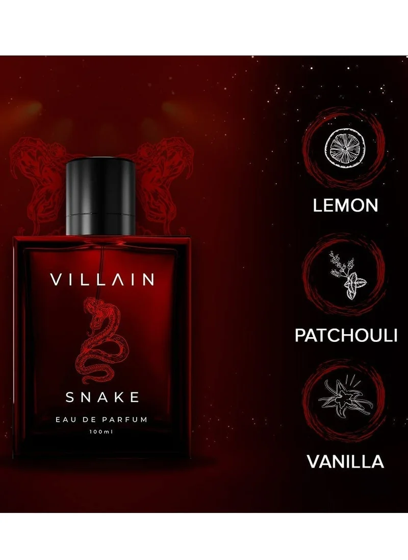 VILLAIN Snake EDP, Long Lasting Perfume for Men, 100ml