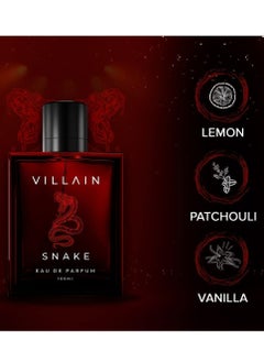 VILLAIN Snake EDP, Long Lasting Perfume for Men, 100ml  - Image 4