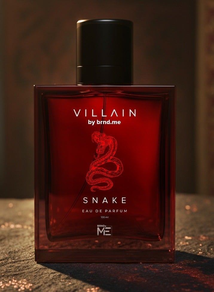 VILLAIN Snake EDP, Long Lasting Perfume for Men, 100ml - Image 1